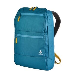 Woods Commuter 18 Daypack in teal/blue with yellow accents